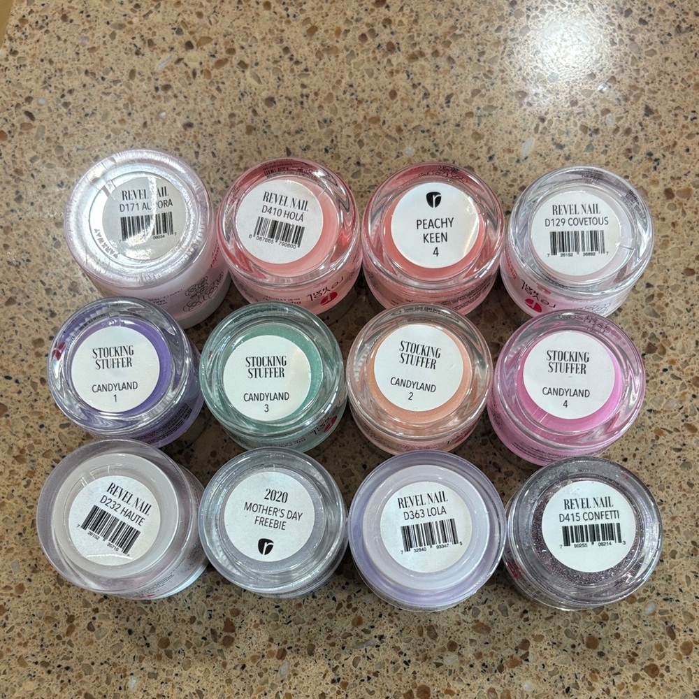 Revel Peach & Pastel Dip Powder lot